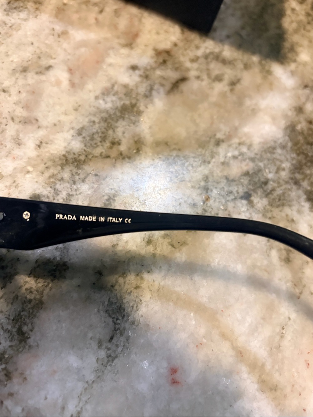 Prada Black Oversized Square Acetate Glasses - Picture 5 of 6